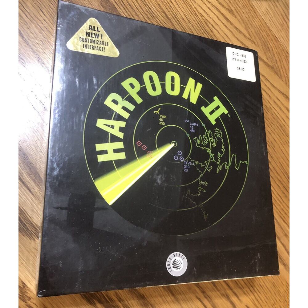 Harpoon II 2 MAC CD command naval & air force battle war combat strategy game!
